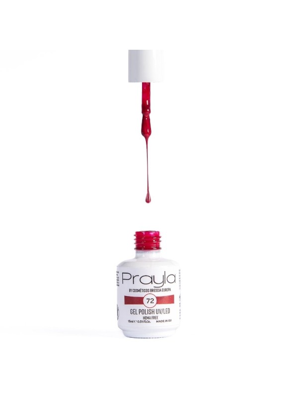 Gel polish UV/LED 72, hema free, 15 mL - Prayla