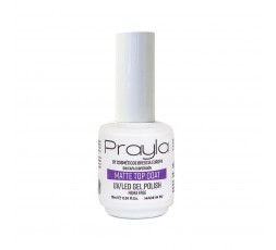 Matte top coat UV/LED (sin capa de dispersión), hema free, 15 mL - Prayla