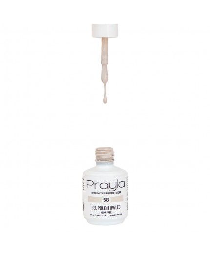 Gel polish UV/LED 58, hema free, 15 mL - Prayla