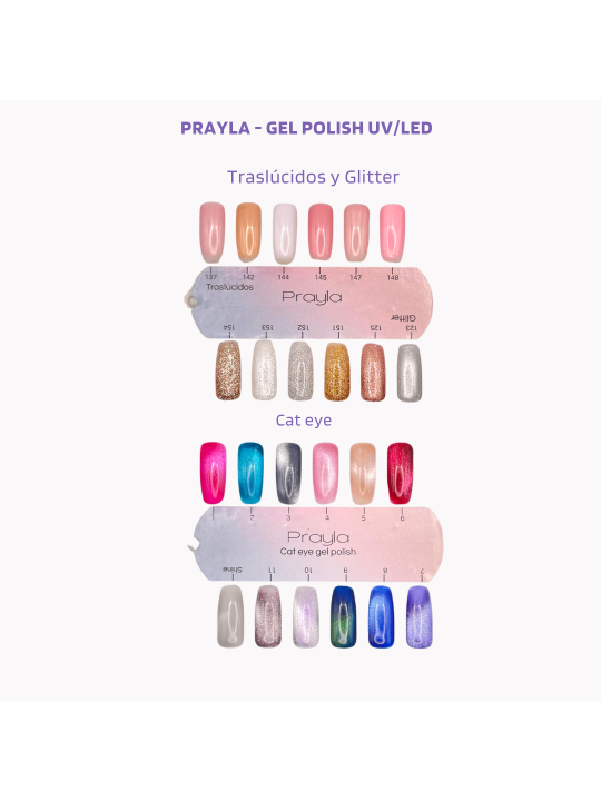 Carta de colores semipermanentes Prayla